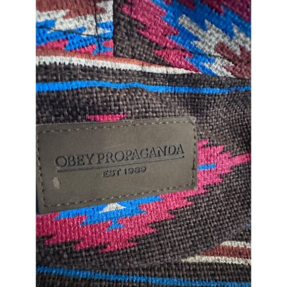 Obey Propaganda Retro Y2K Boho Asymmetrical Art Print Newsboy Ivy Cap Hat - Picture 8 of 8